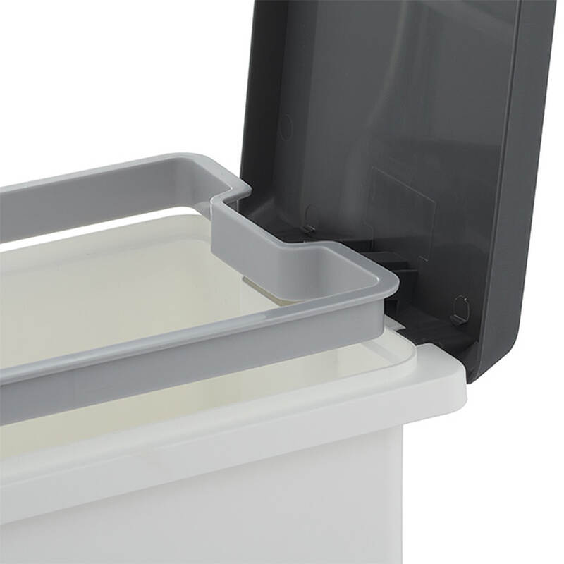 Thùng Rác Nhựa Fitis Compact Bin 10L- 2 Màu (Xám Xám, Trắng Xám) - PPS1-906, PPS1-903 image number null